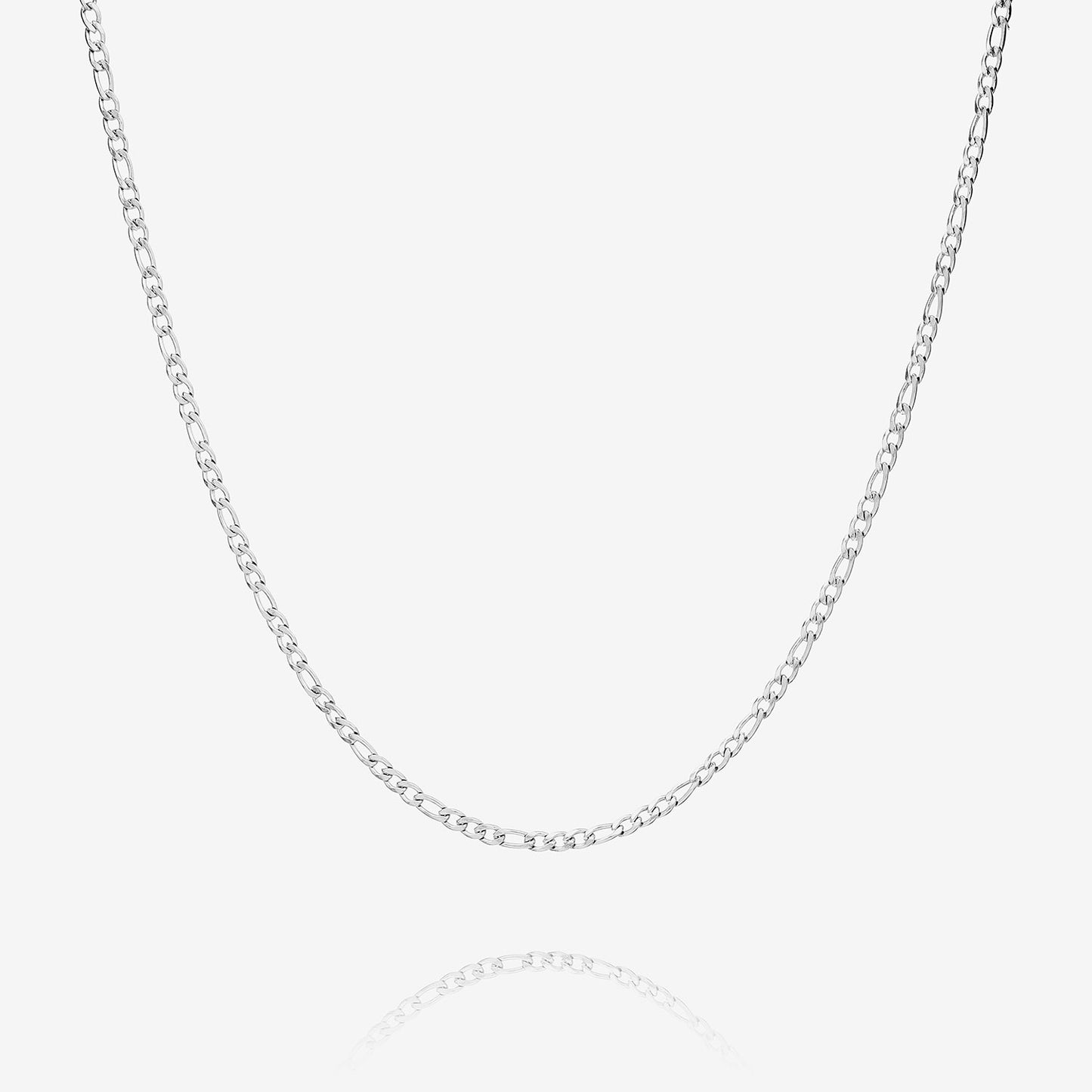 Figaro Necklace Silver Colored