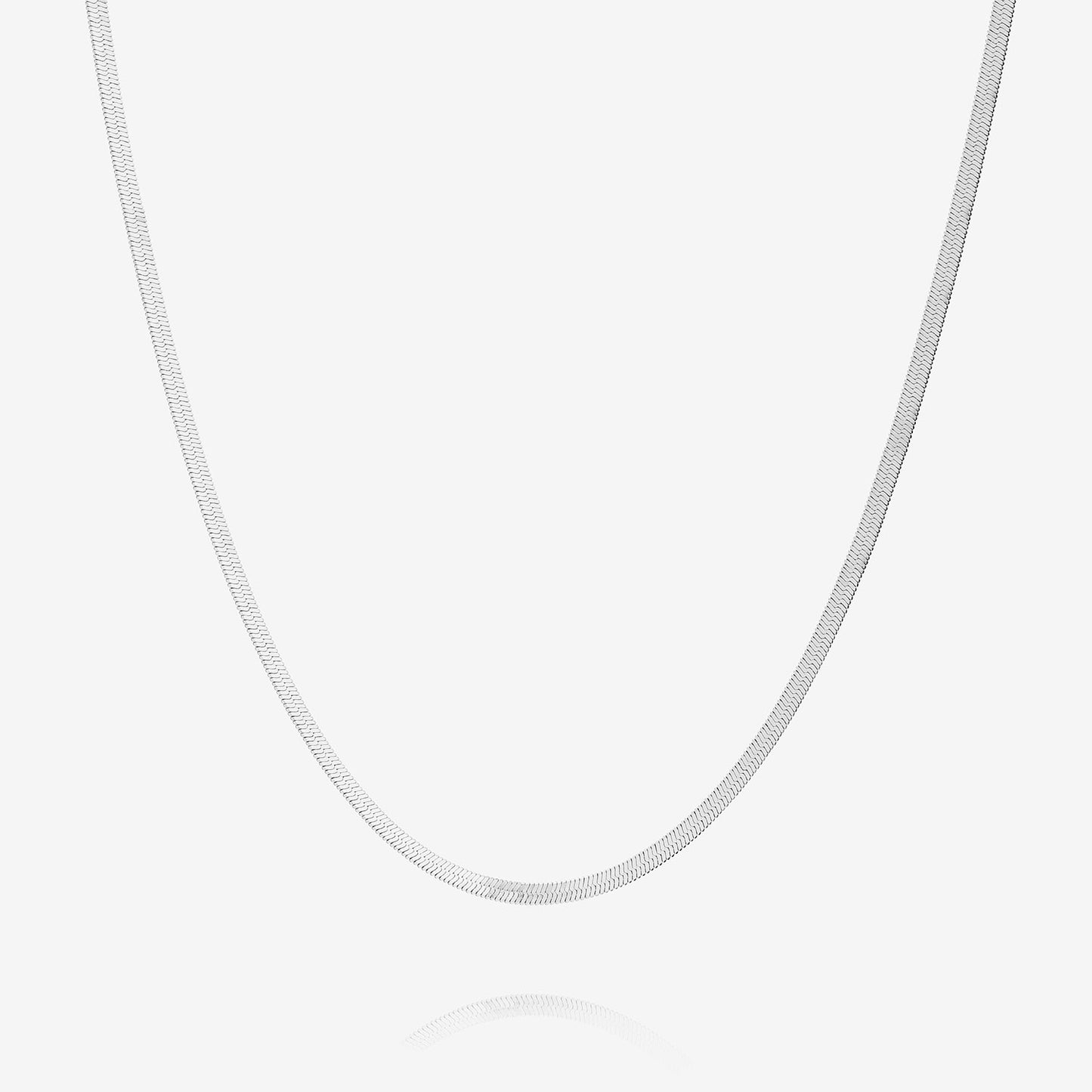 Snake Necklace Silver Colored