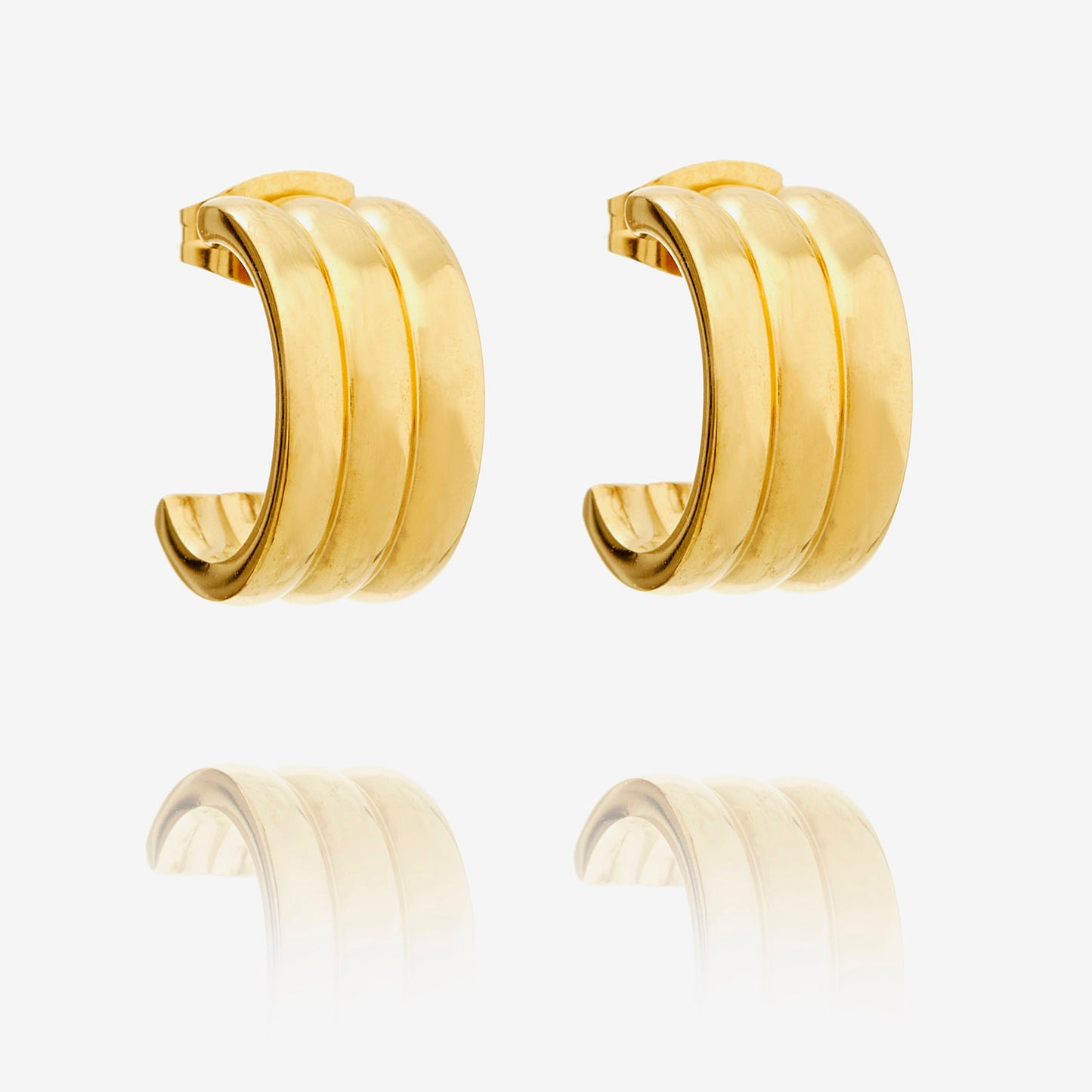 Luna Hoop Earrings Gold Plated