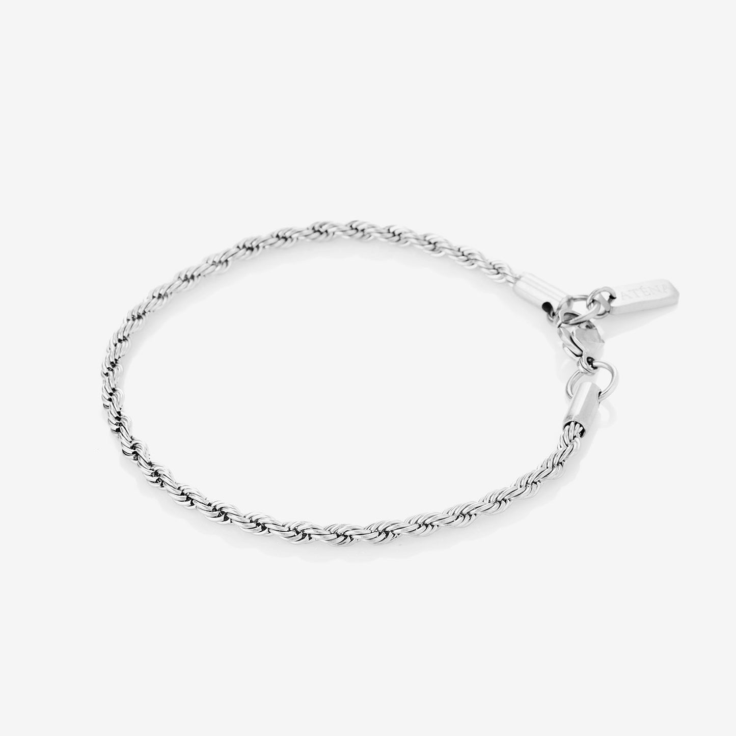 Rope Bracelet Silver Colored