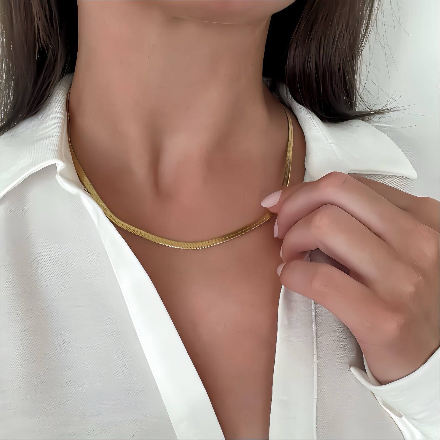 Snake Necklace Gold Plated