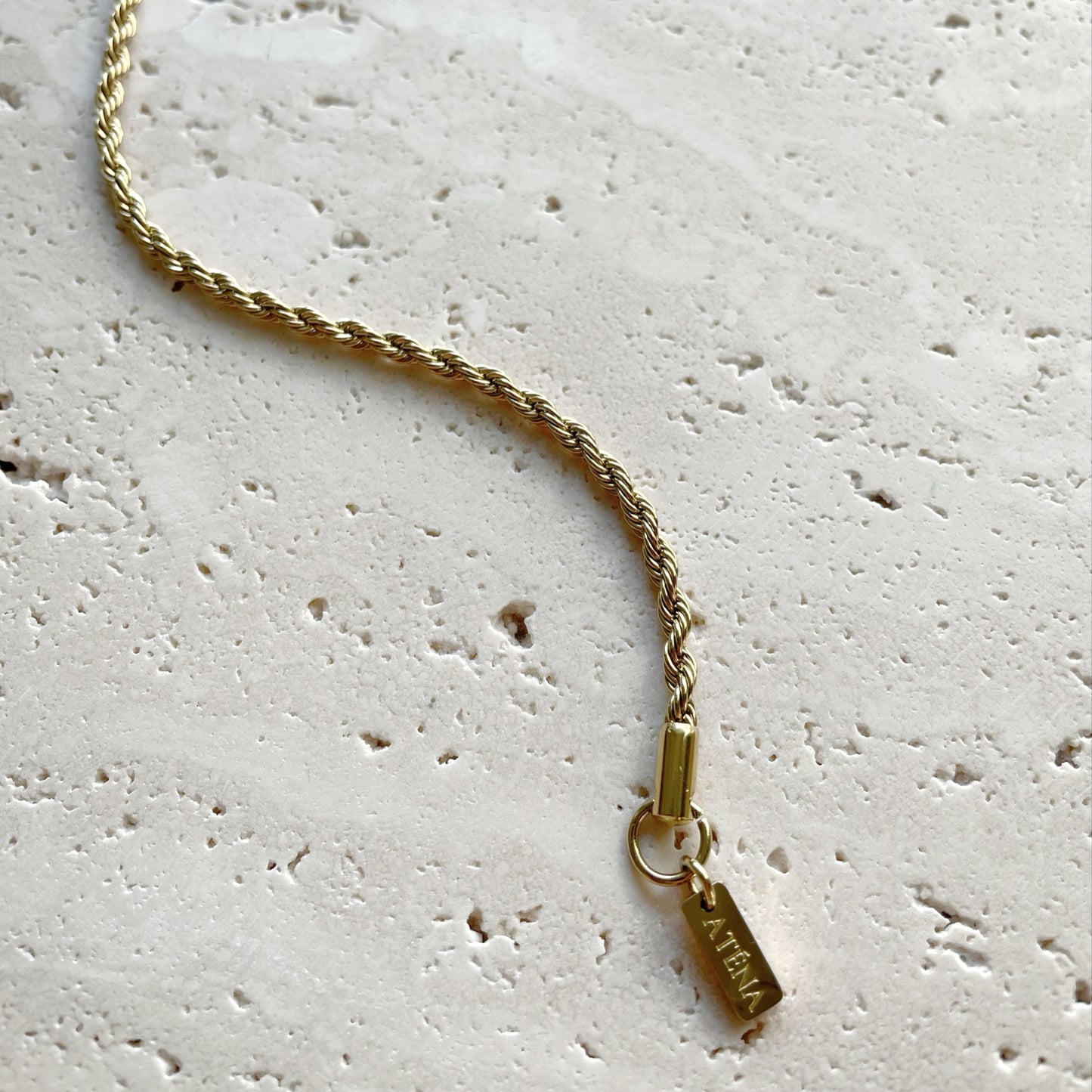 Rope Bracelet Gold Plated