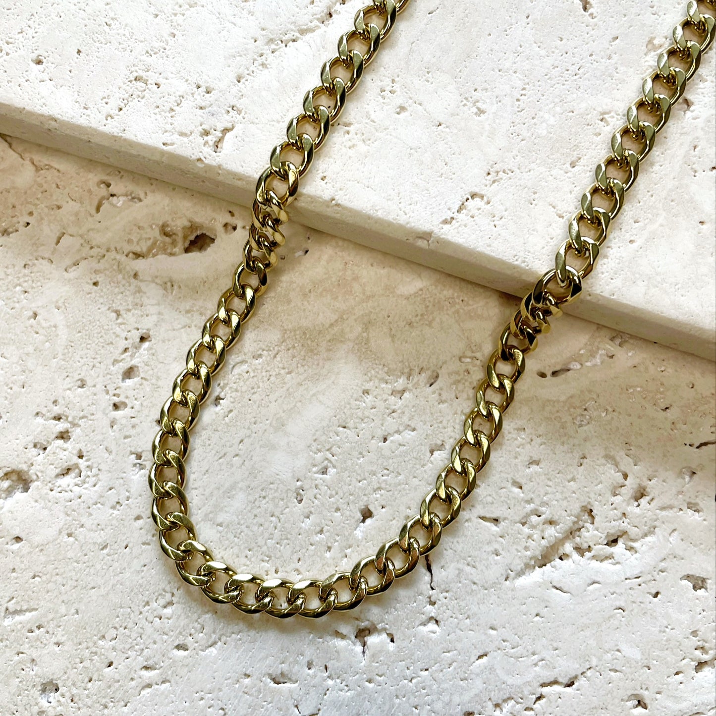 Cuban Necklace Gold Plated 6mm