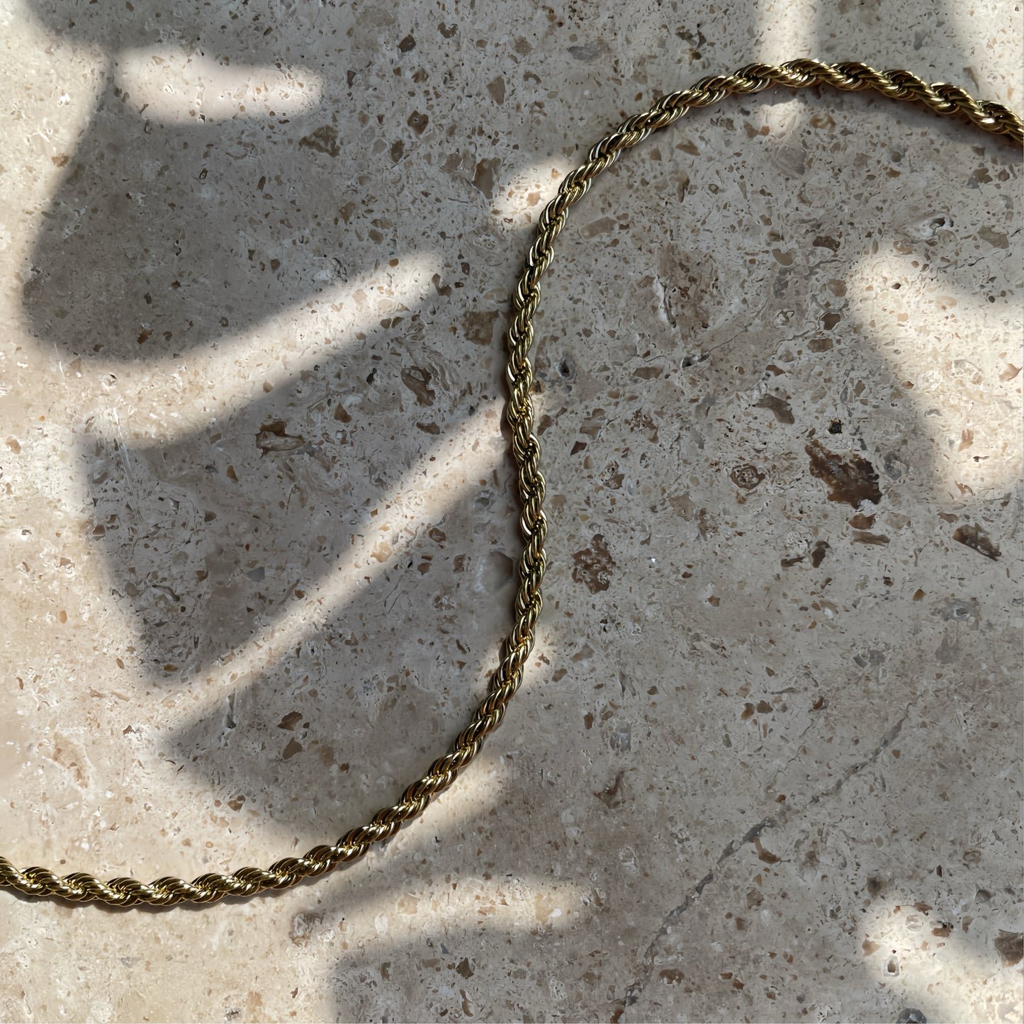 Rope Necklace Gold Plated