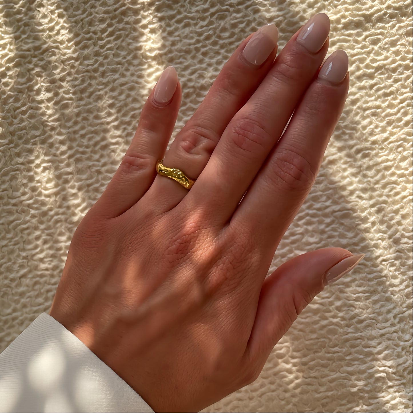 Soft Wave Ring Gold Plated