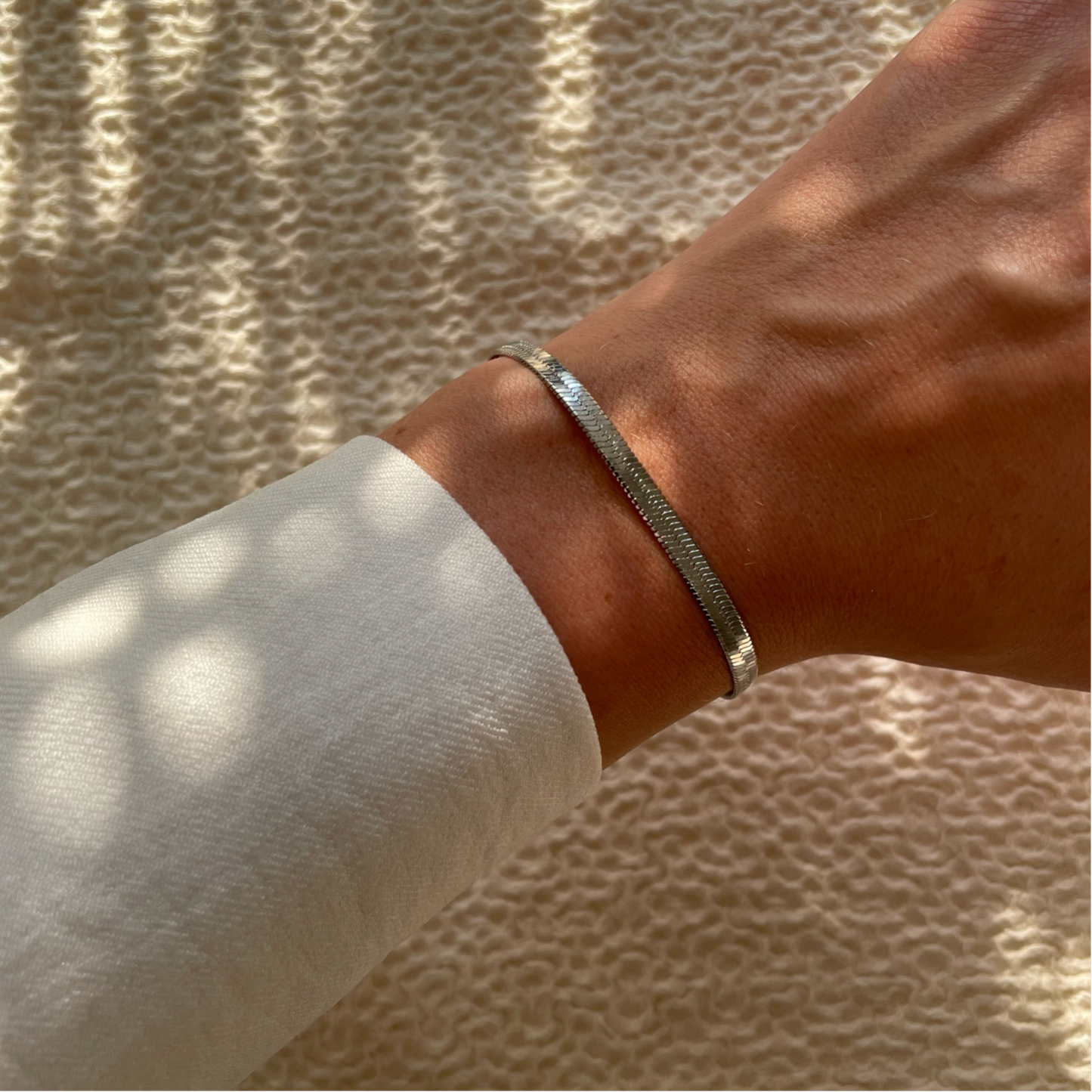 Snake Bracelet Silver Colored