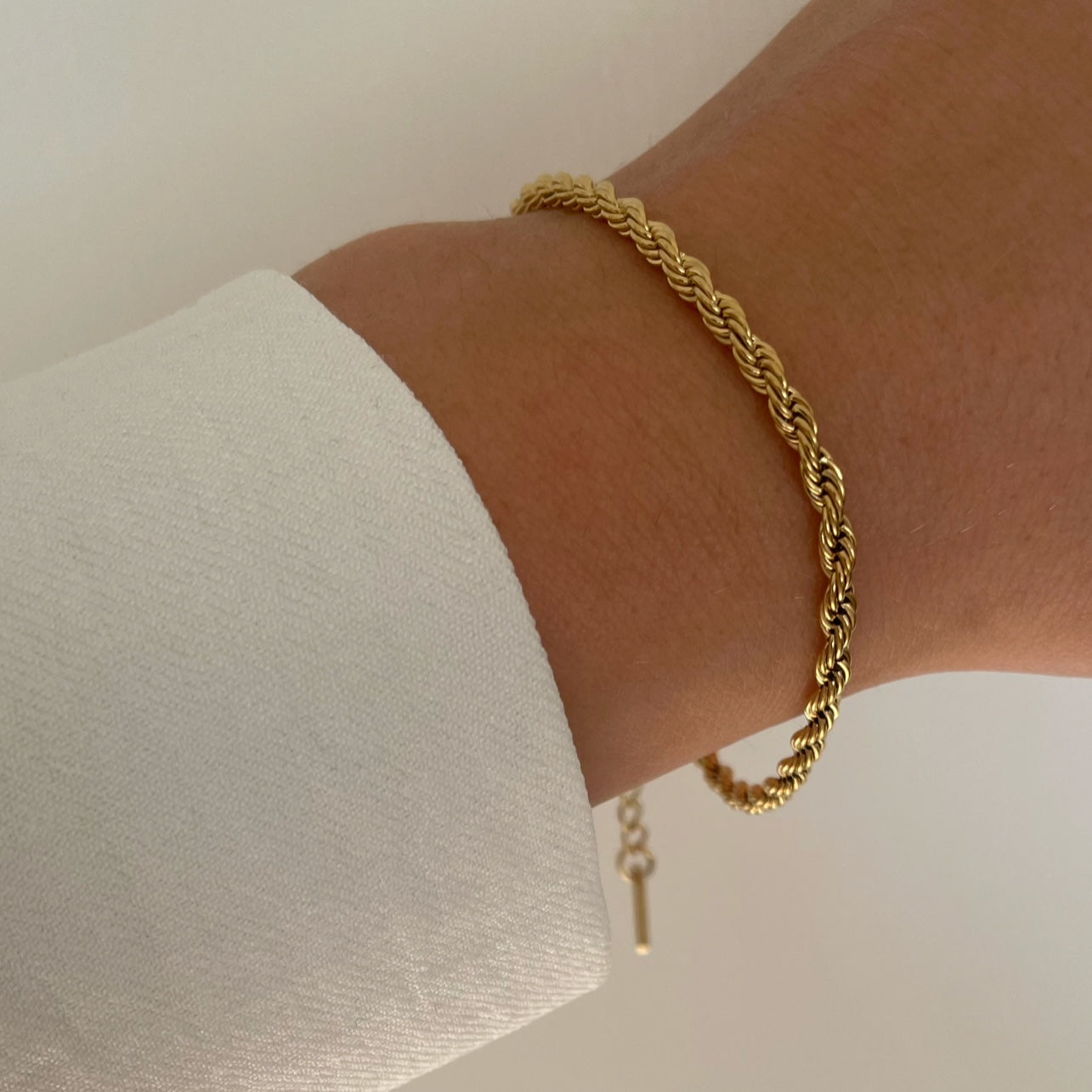 Rope Bracelet Gold Plated