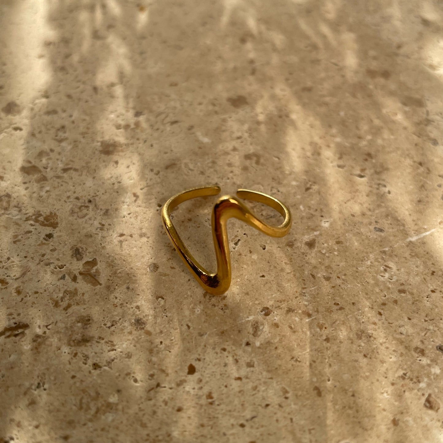 Ocean Ring Gold Plated